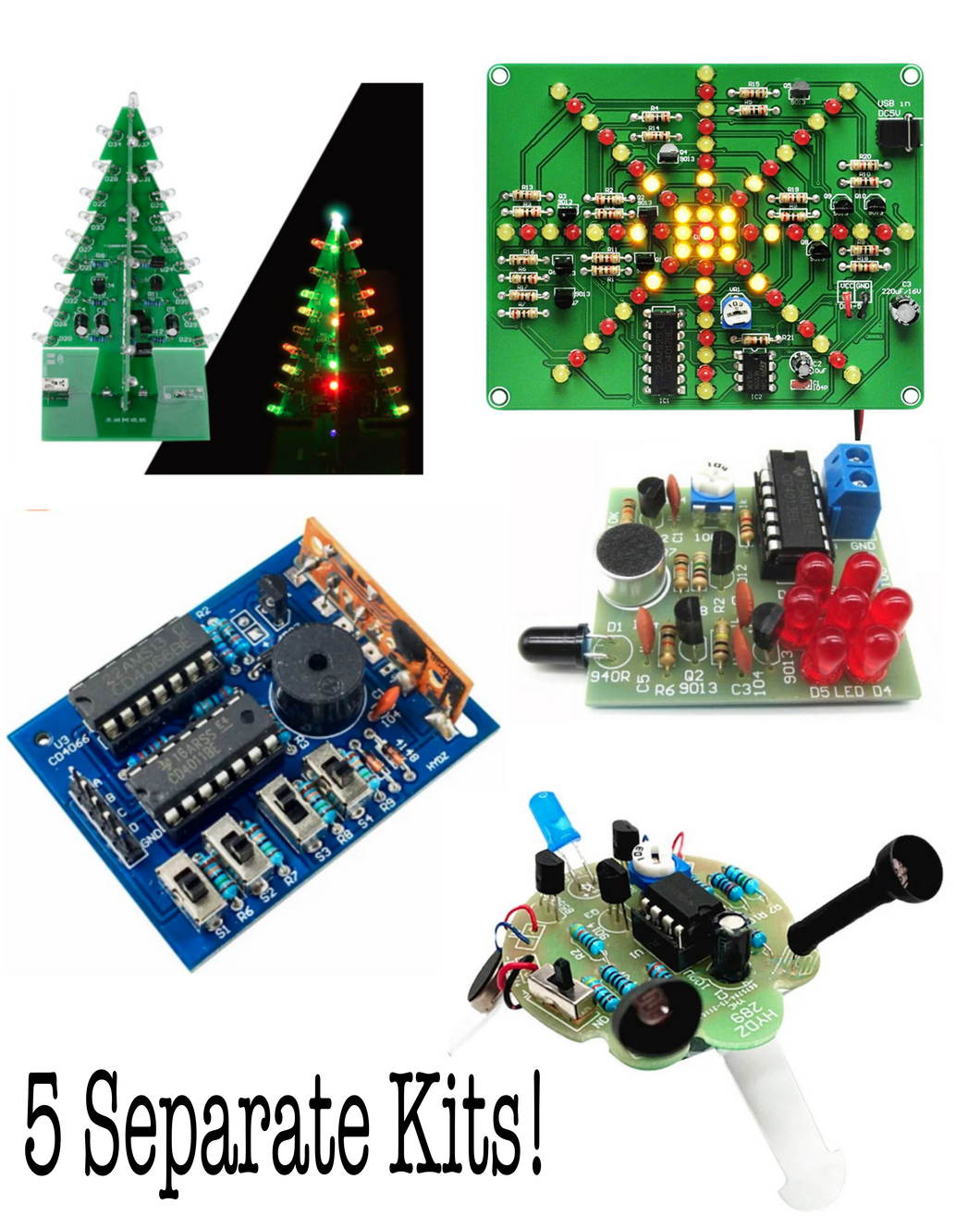 Kits of Kits - 5 Small Electronics Kits